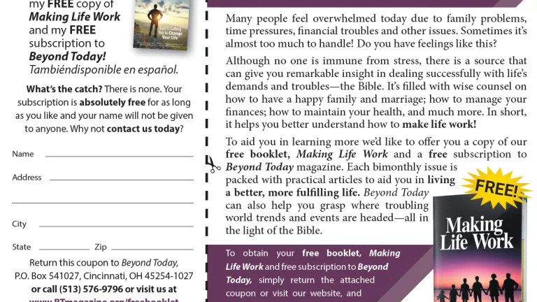 This is a graphic of the newspaper ad and reply coupon.