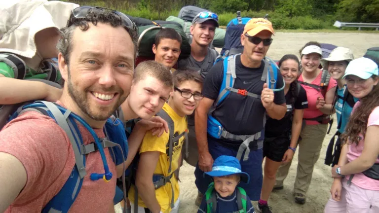 A group shot of those who participated in the hike.
