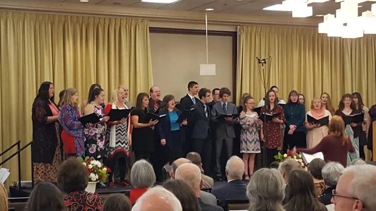 Choir at Northwest Winter Family Weekend.
