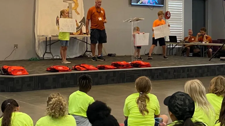 Christian Living class at Camp Florida.