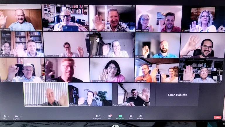 Attendees at the June 27 seminar for German-speaking areas.