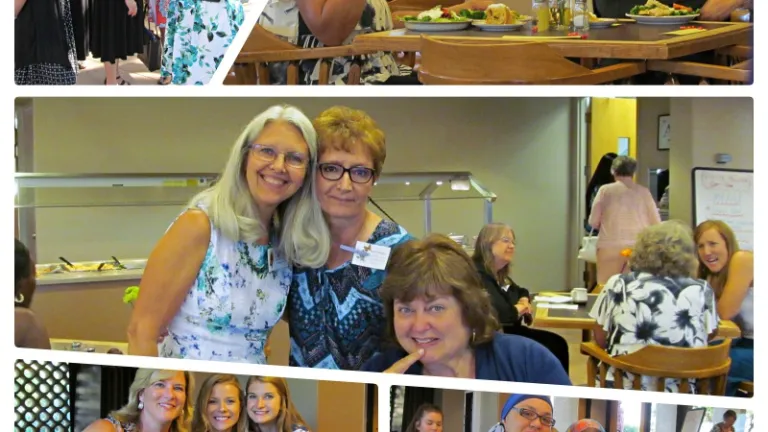 A collage of photos featuring women who attended the Phoenix Women’s Enrichment Weekend.