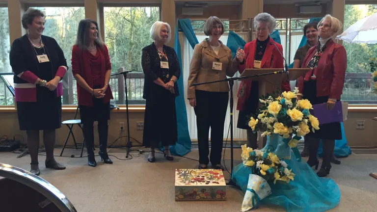 Women at the Portland Women's Enrichment Weekend.