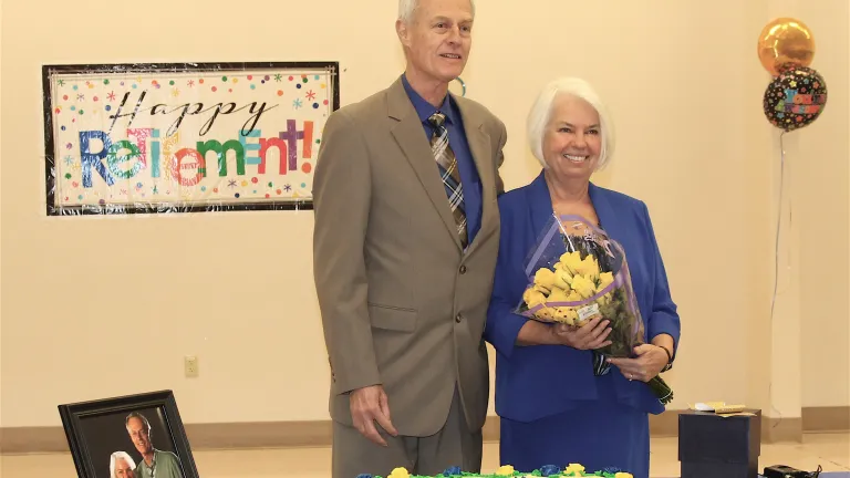 Larry and Karen Walker at their celebration at the Feast of Tabernacles in Bend, Oregon.