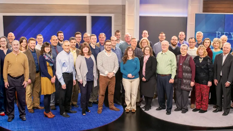 A recent photo of the home office staff.