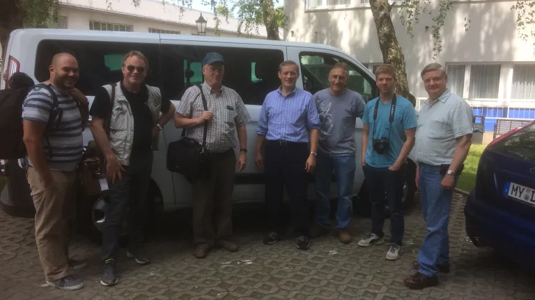 The Beyond Today team in Germany ready to record several episodes.