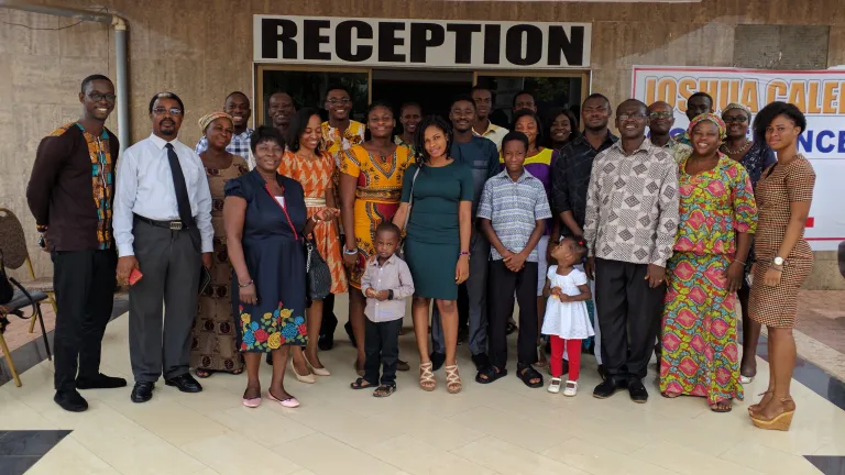 Congregation in Accra, Ghana.