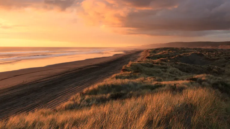 Ocean view at sunset