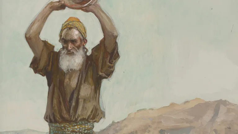 An artist rendition of the prophet Jeremiah