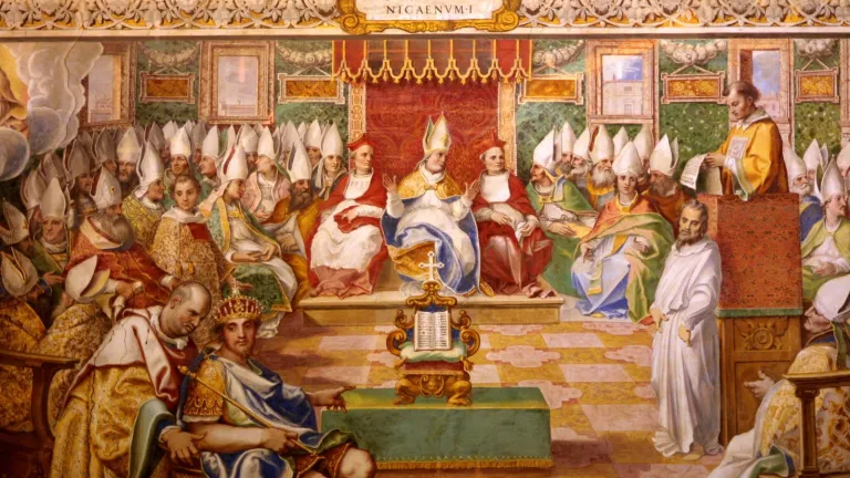 Council of Nicaea 325. Fresco in Salone Sistino, Vatican