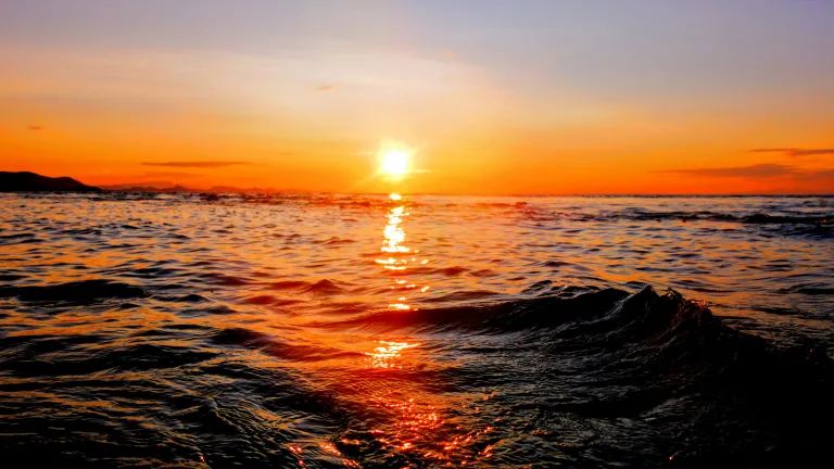Sunset on a lake