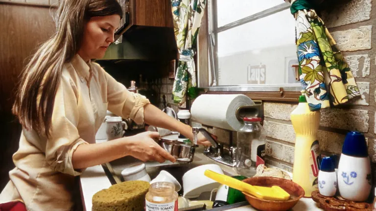 A busy mom at home