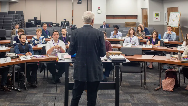 Steve Myers welcomes a new class of ABC students