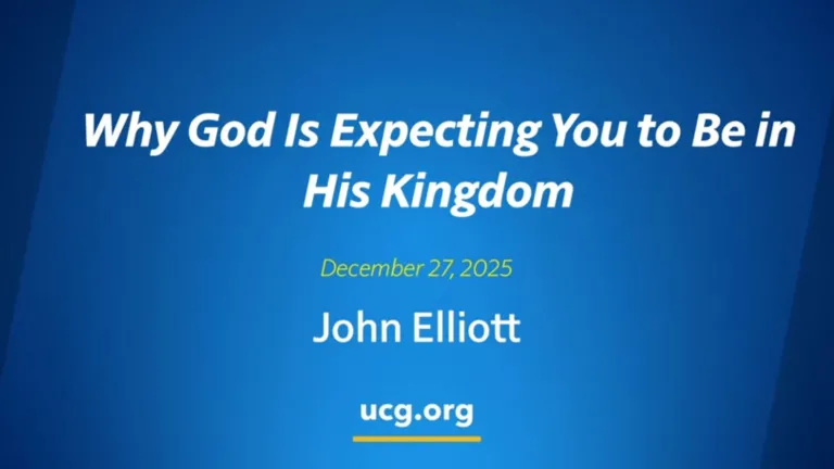 Sermon: Why God Is Expecting You to Be in His Kingdom