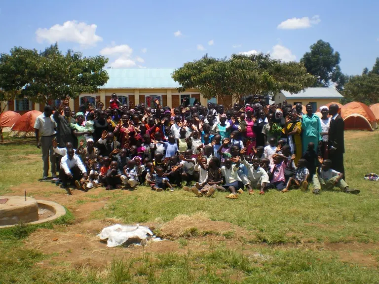 Group photo of church members in Migori, Kenya