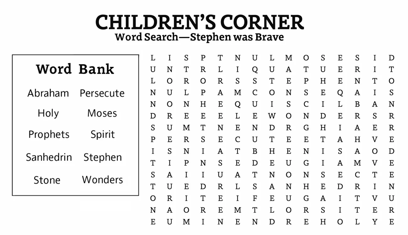 Children's Corner: November-December 2025