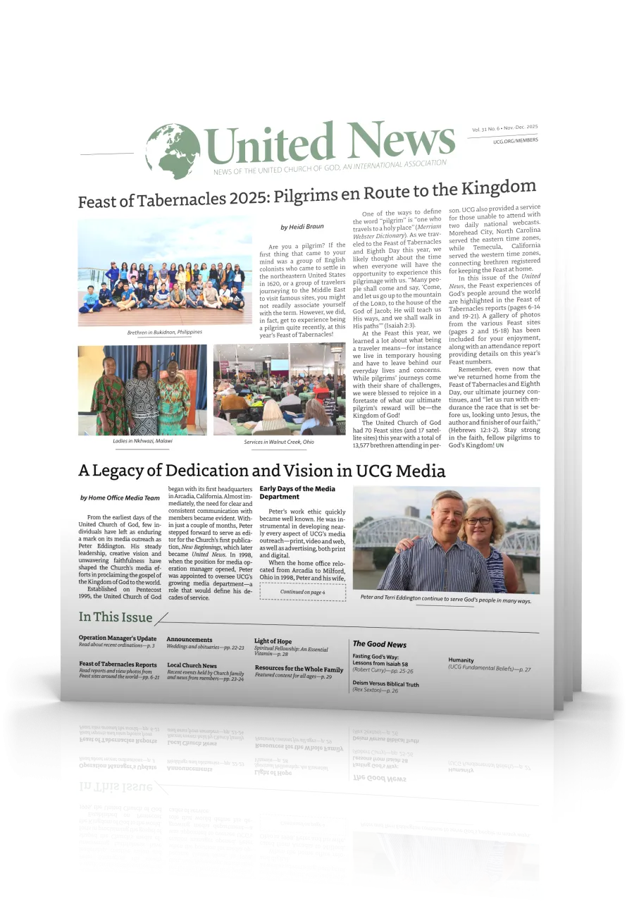 United News: November-December 2025 tilted cover