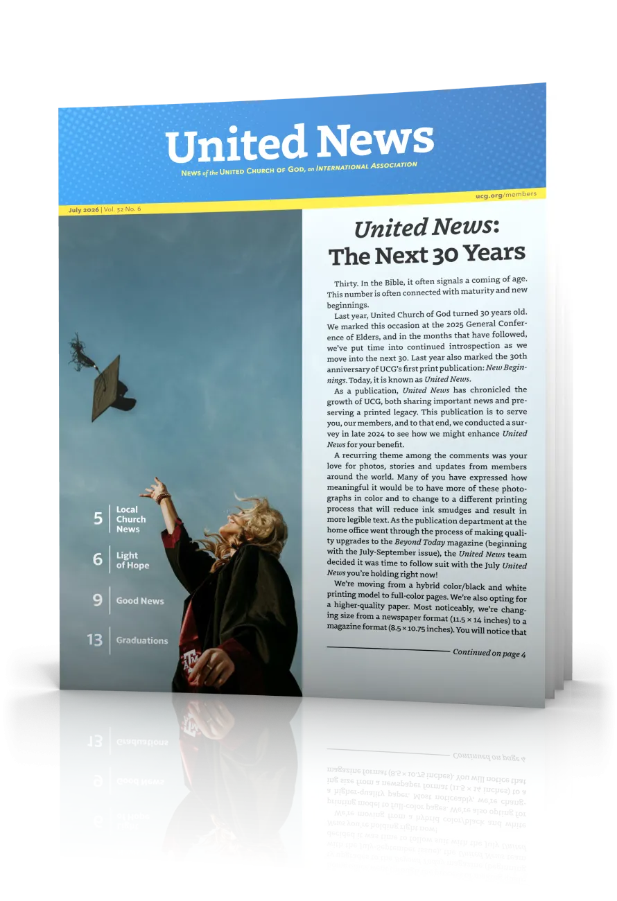 United News July 2026 tilted cover