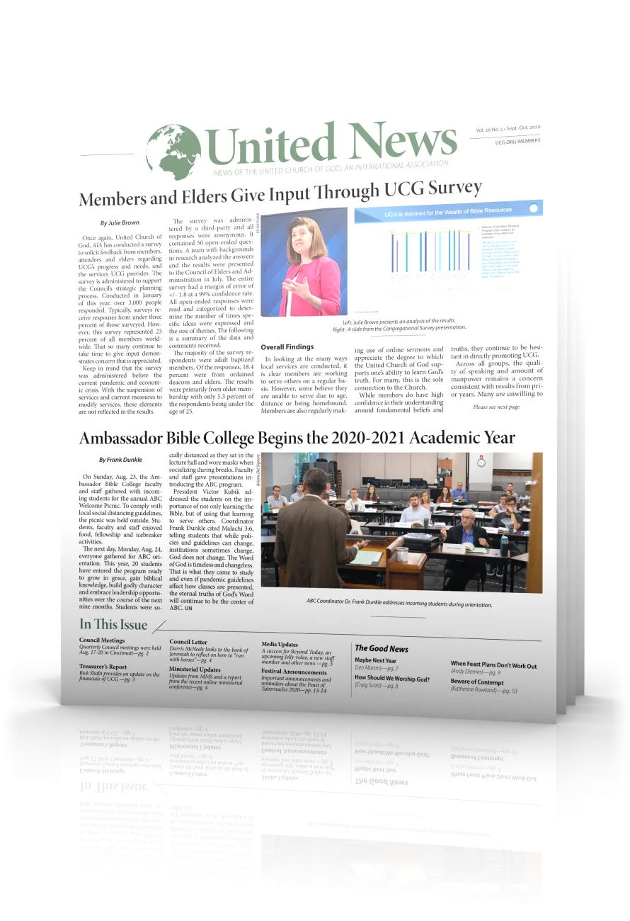 United News September - October 2020 Cover Page