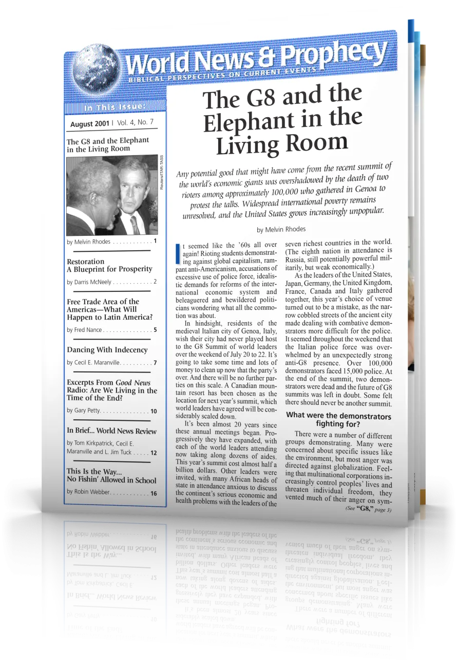 World News and Prophecy August 2001