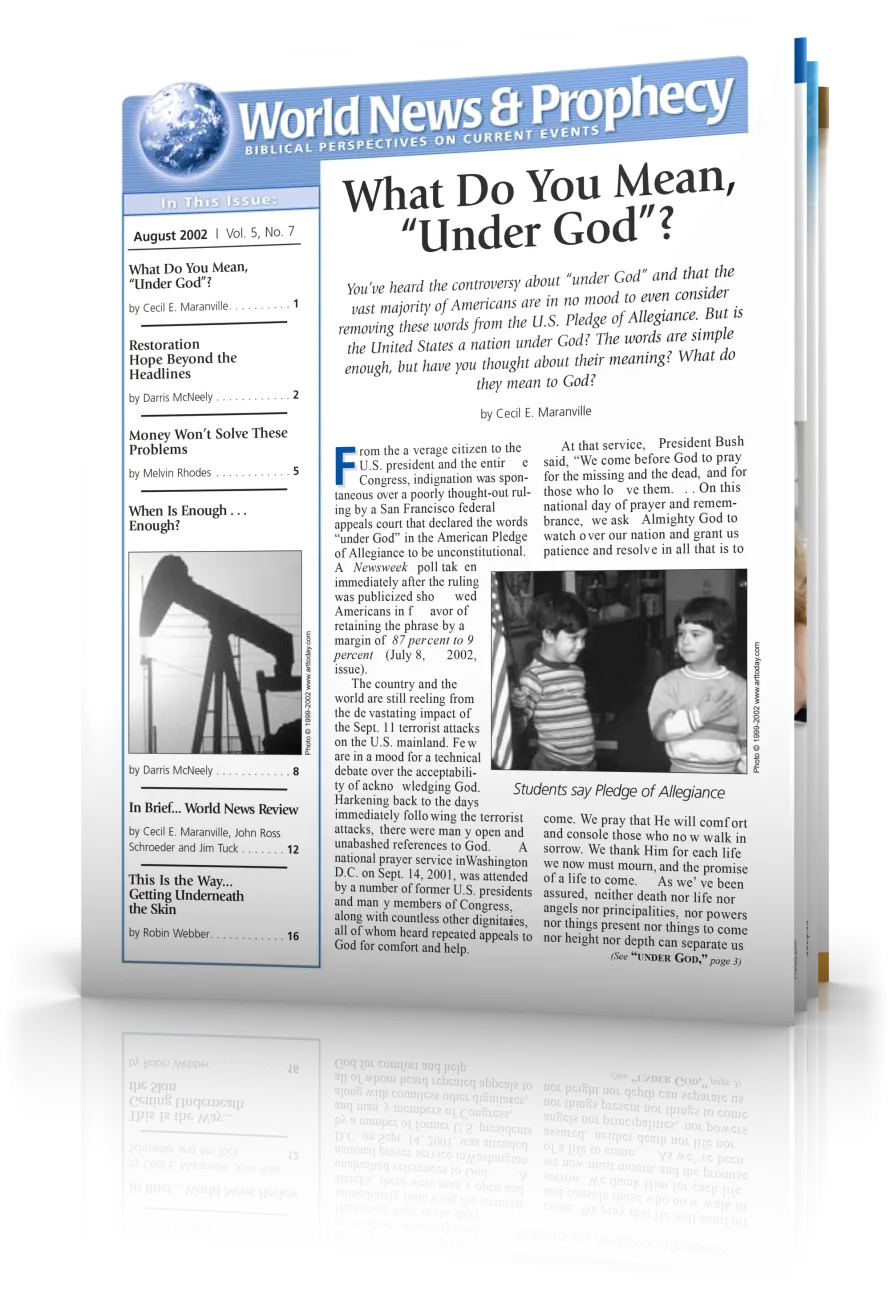 World News and Prophecy August 2002