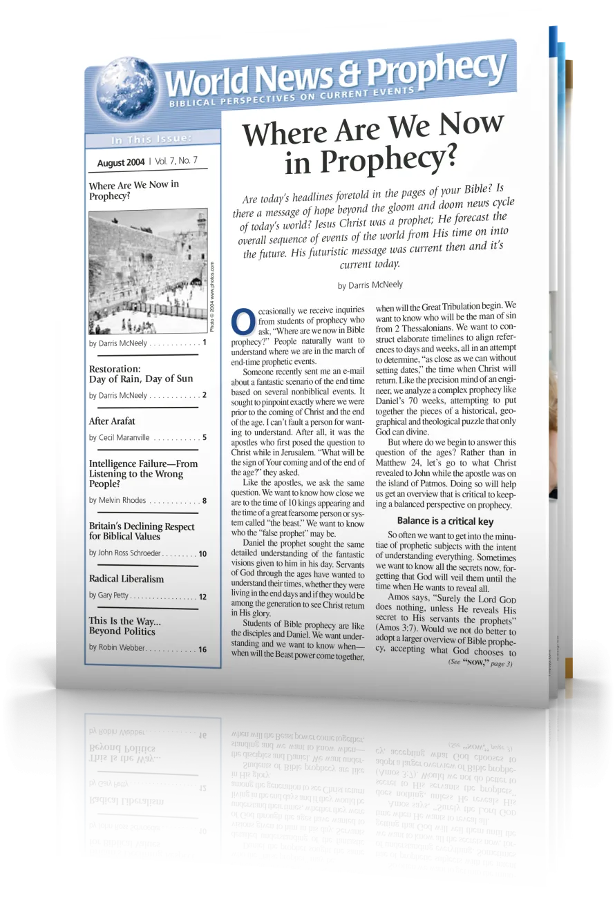 World News and Prophecy August 2004