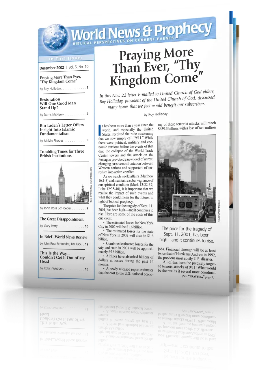 World News and Prophecy December 2002
