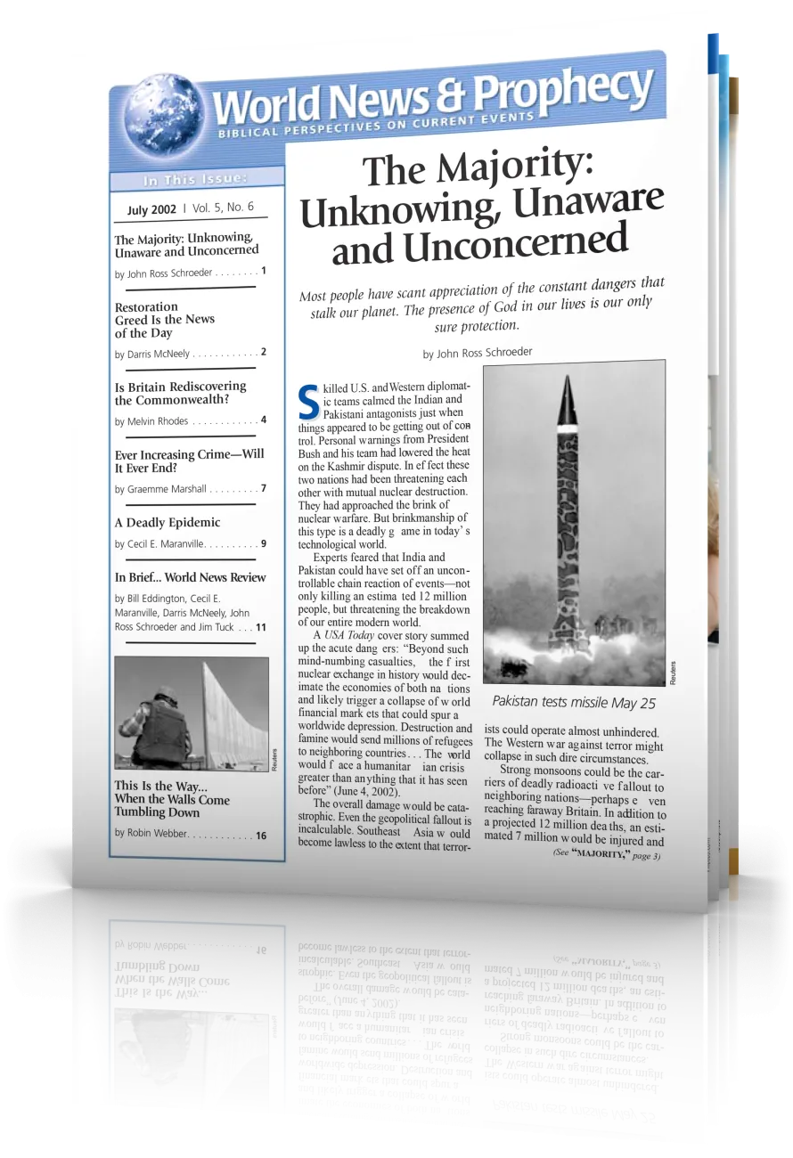 World News and Prophecy July 2002