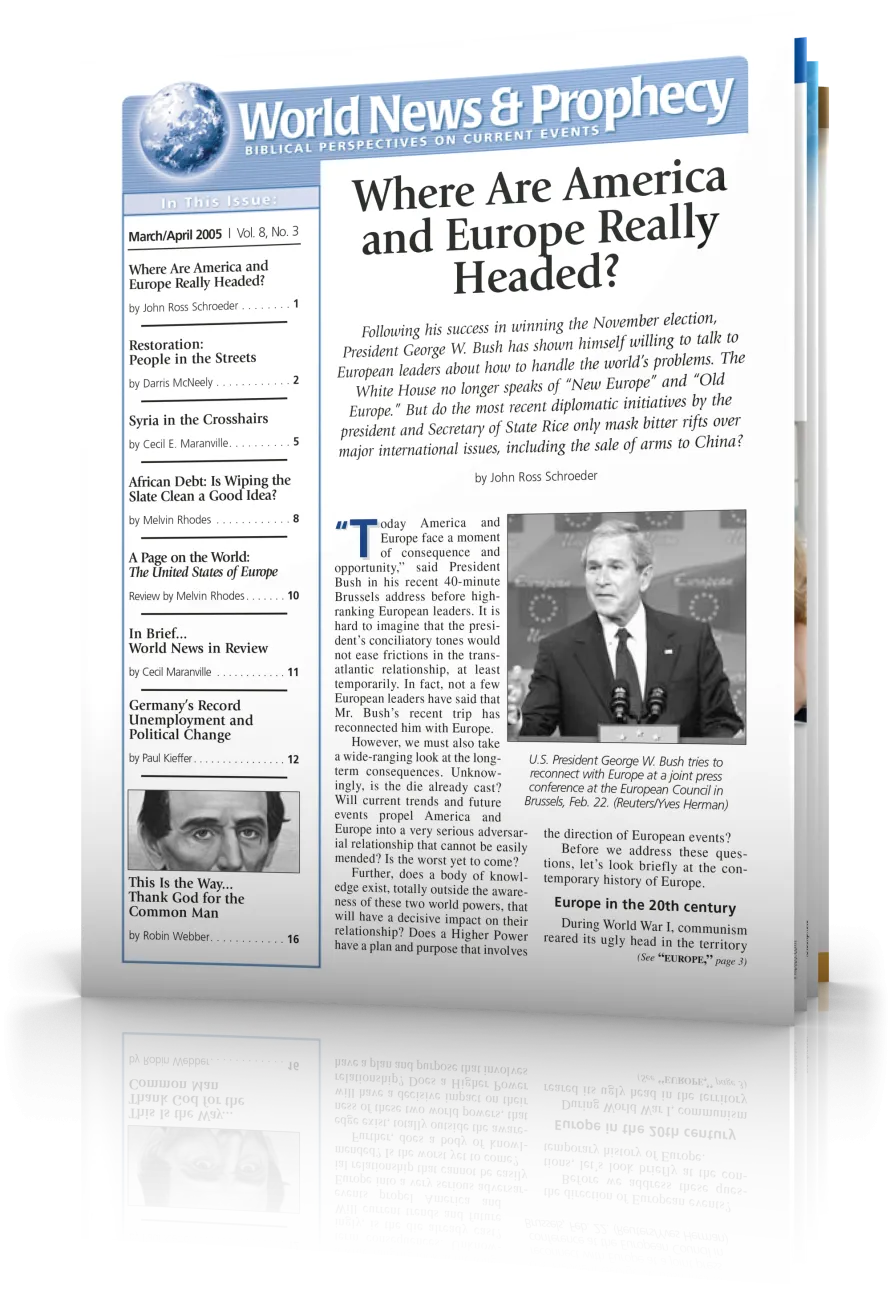 World News and Prophecy March - April 2005