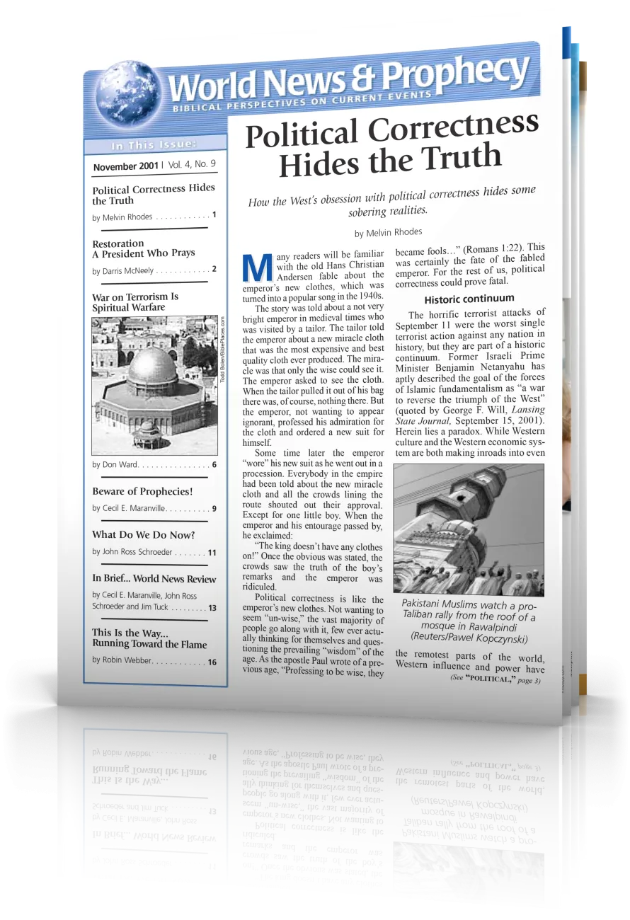 World News and Prophecy November 2001