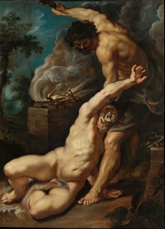 Cain Killing Abel, Peter Paul Rubens Cain Killing Abel by Peter Paul Rubens, 1609