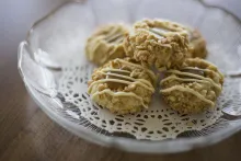 Gluten Free Caramel Cashew Thumbprint Cookies