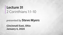 Epistles of Paul: Lecture 31