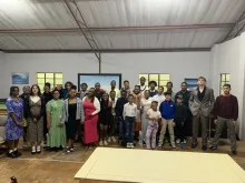 South Africa youth camp participants.