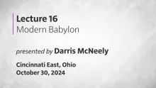 Lecture 16 - Modern Babylon