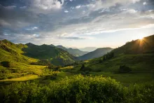 A beautiful mountain vista