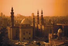 Cairo’s 14th-century Mosque of Sultan Hasan, left, stands next to the 19th-century Mosque of al-Rifa'i.