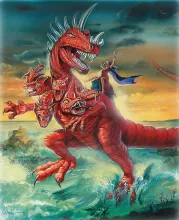 Artist rendition of John's vision in Revelation 17.