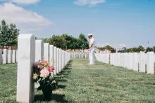 A military cemetary.