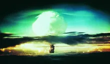 A nuclear mushroom cloud.