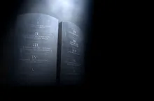 Ten Commandment monument.