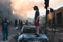 Rioting aftermath in Minneapolis, May 28.