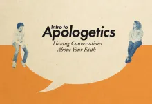 two people sitting opposite each other with an illustrated empty speech bubble between them