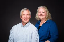 Emma Kennebeck and her husband, Richard