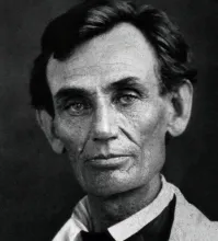 Abraham Lincoln in 1858 when he gave his “House Divided” speech.