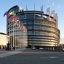 European Parliament building in Strasbourg, France