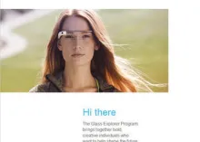 Screenshot of Google Glass invite