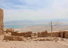 windswept ruins from masada