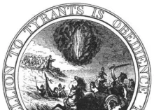 A seal for the United States with Moses.