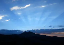 sunrise over a mountain